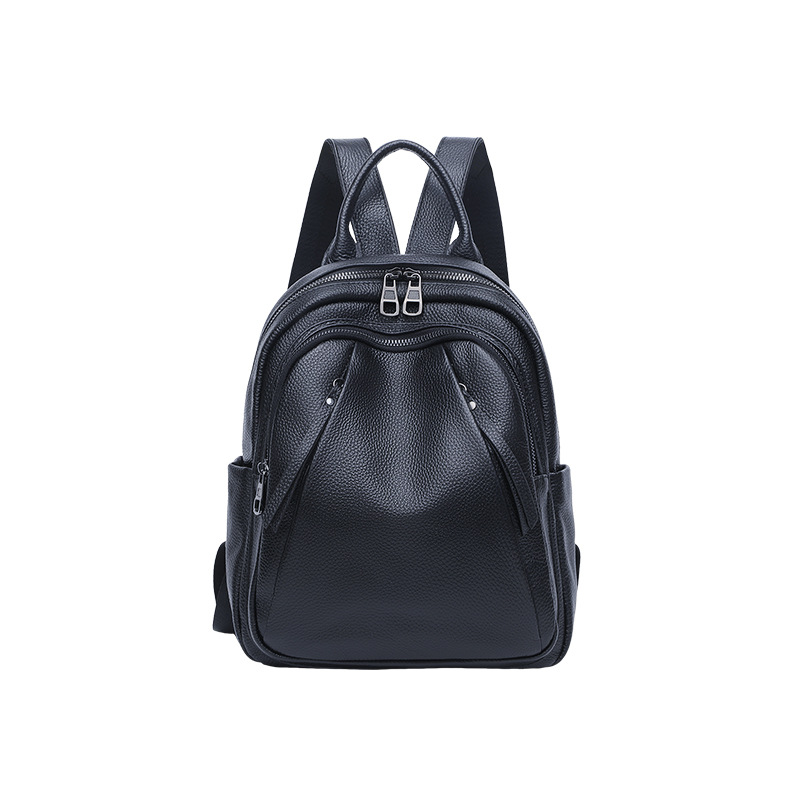 Leather Work Rucksack - Large Capacity Leather Backpack Women, Waterproof