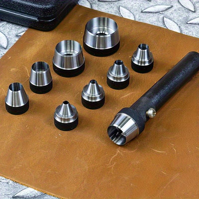 10Pcs Hollow Punch Set Heavy‑D - Leather Work Organiser ulasan dan harga
