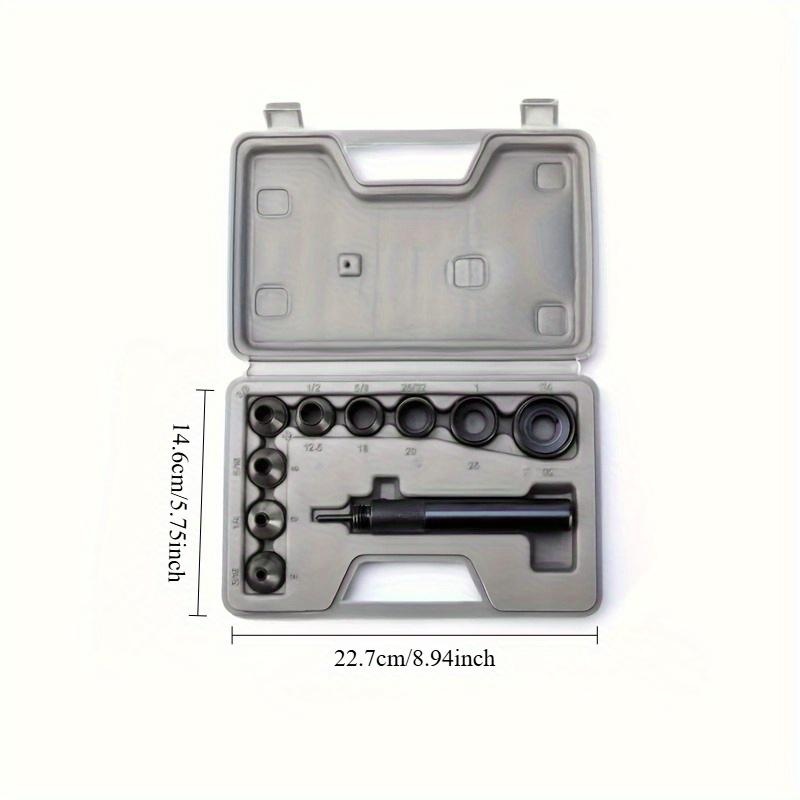 10Pcs Hollow Punch Set Heavy‑D - Leather Work Organiser ulasan dan harga