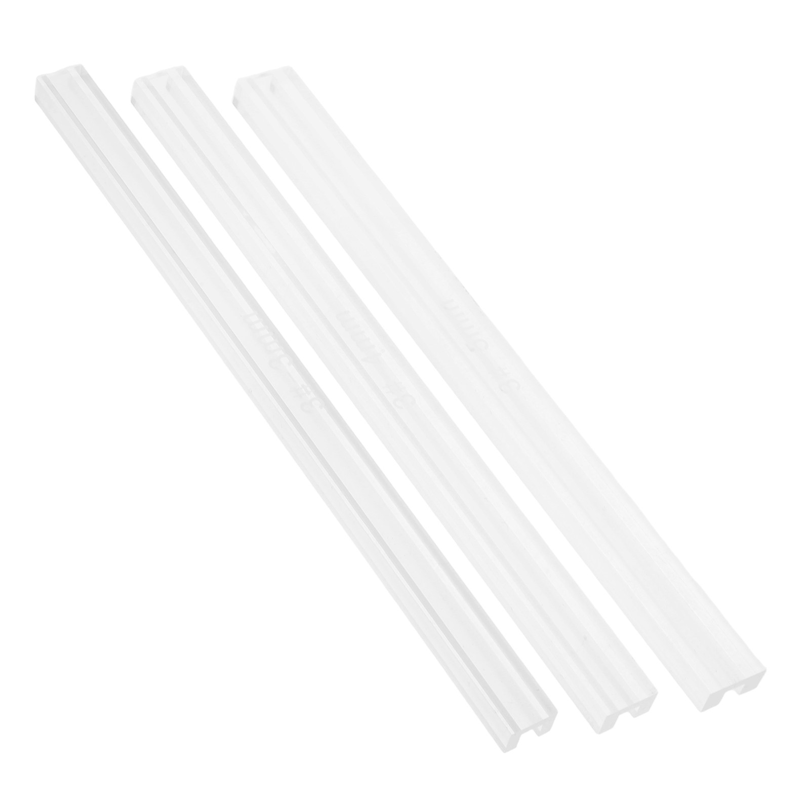 3Pcs DIY Zipper Glue Ruler Acr - Leatherworking Guide ulasan dan harga