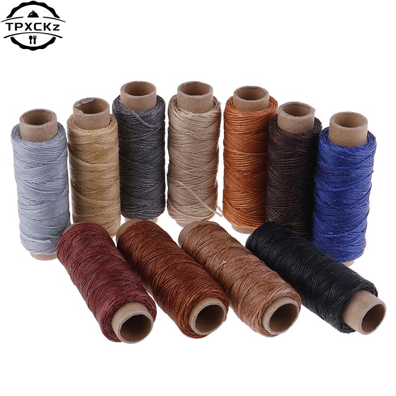 50m/Roll DIY Waxed Sewing Thre - Leatherwork Roller ulasan dan harga