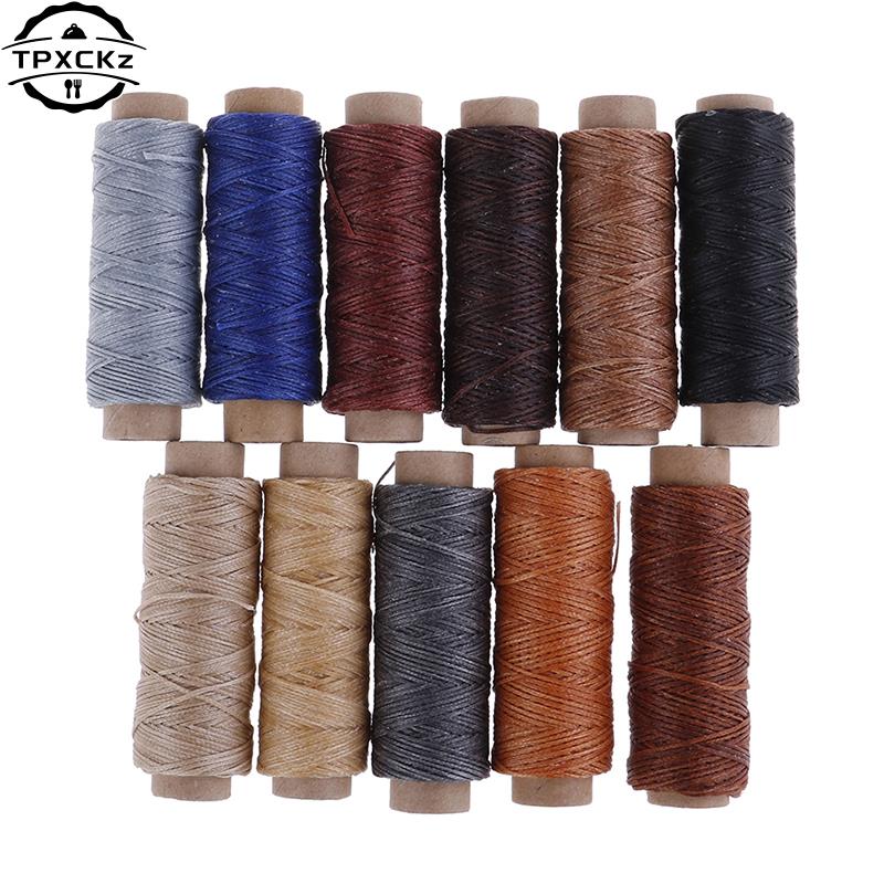 50m/Roll DIY Waxed Sewing Thre - Leatherwork Roller ulasan dan harga