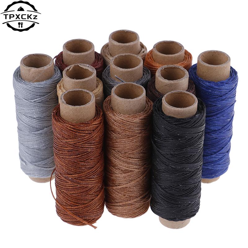 50m/Roll DIY Waxed Sewing Thre - Leatherwork Roller ulasan dan harga
