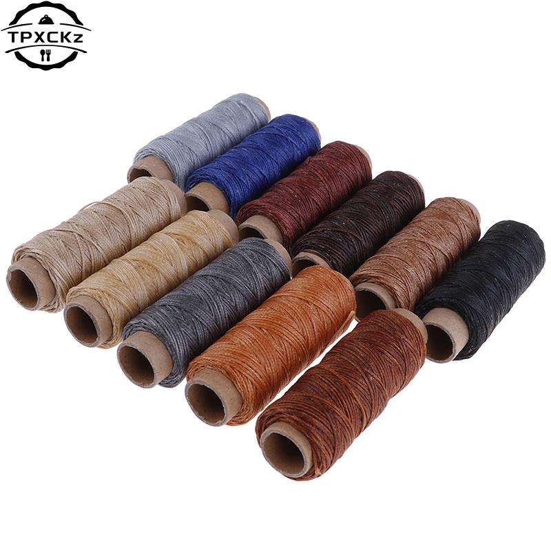 50m/Roll DIY Waxed Sewing Thre - Leatherwork Roller ulasan dan harga