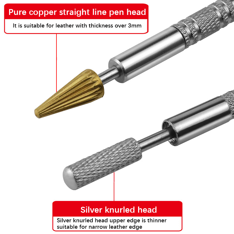 Leather Dual Head Edge Oil Glu - Leatherwork Roller ulasan dan harga