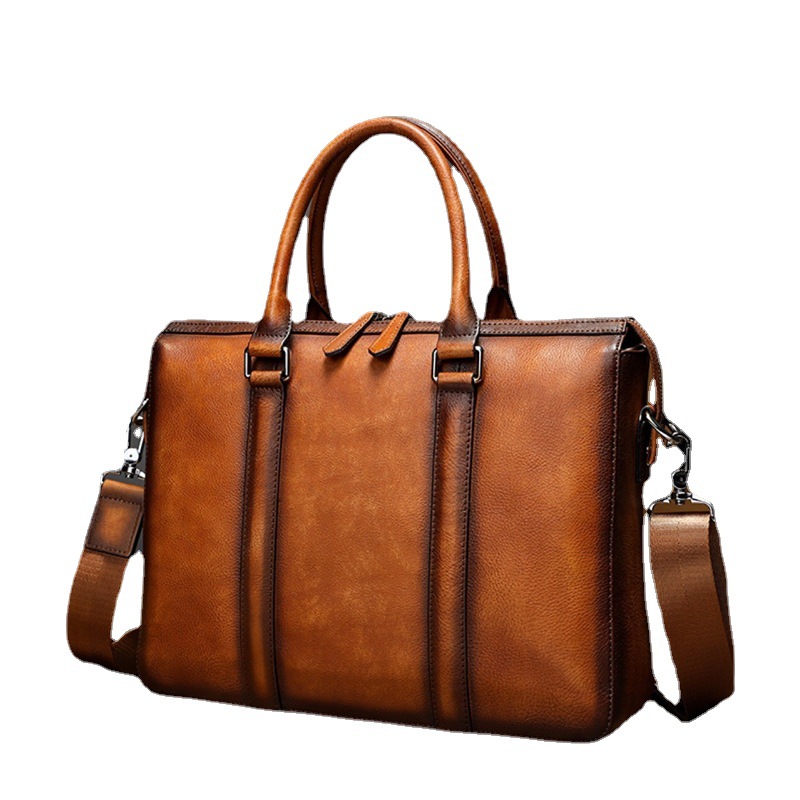 YETTIES Business Top Grain Lea - Leather Work Bag Men ulasan dan harga