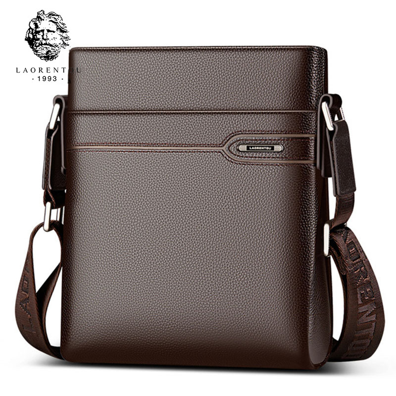 LAORENTOU Men Genuine Leather  - Leather Work Bag Men ulasan dan harga