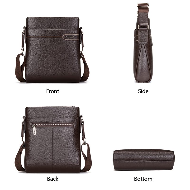 LAORENTOU Men Genuine Leather  - Leather Work Bag Men ulasan dan harga