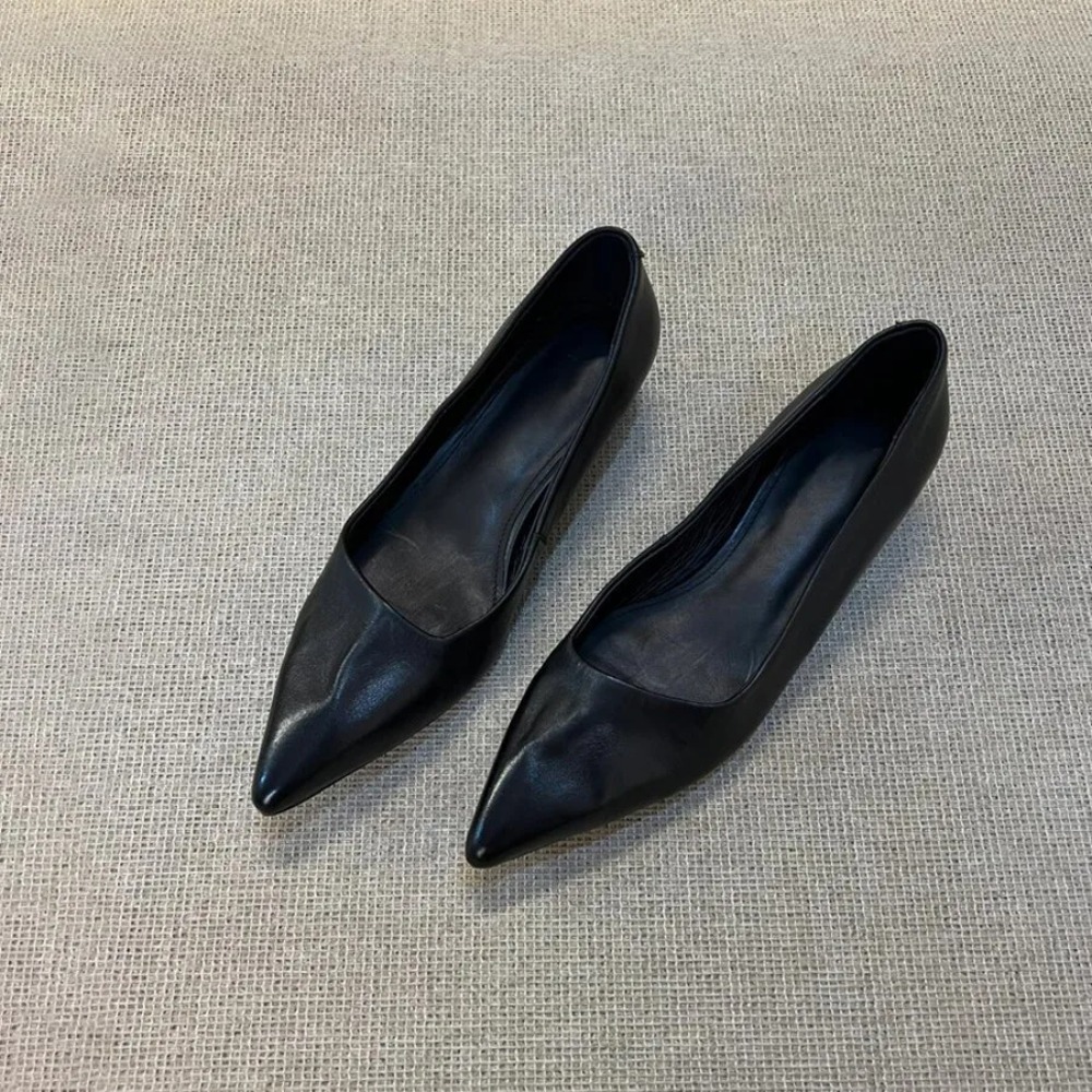 Low-Heel Leather Mary Janes Wo - Leather Work Heels ulasan dan harga