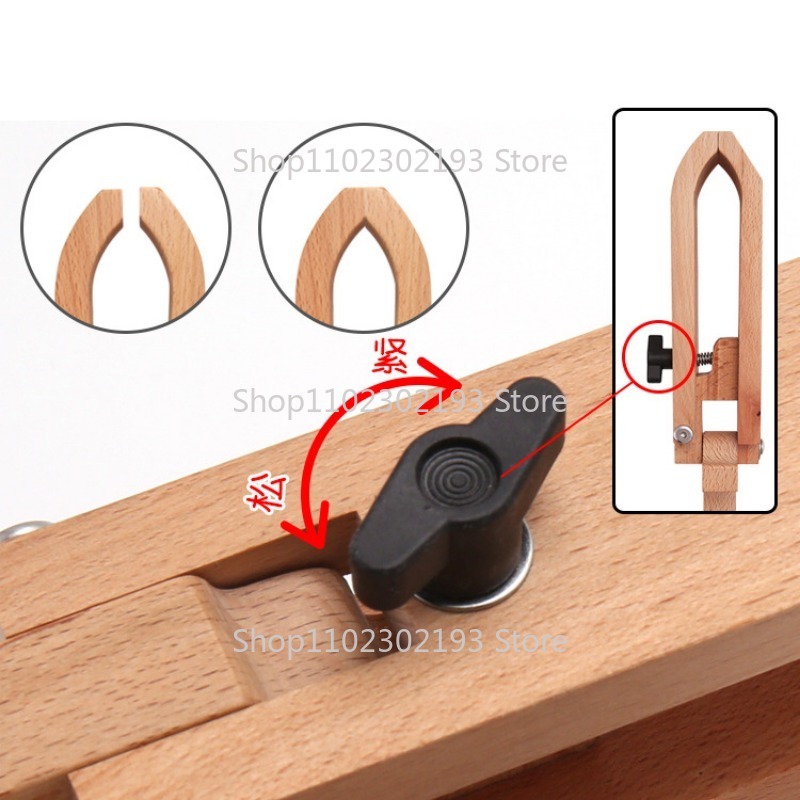 Foldable Wooden Clamp Adjustab - Leatherwork Roller ulasan dan harga