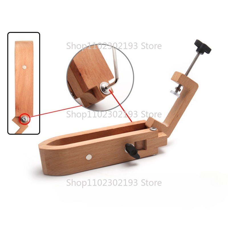 Foldable Wooden Clamp Adjustab - Leatherwork Roller ulasan dan harga