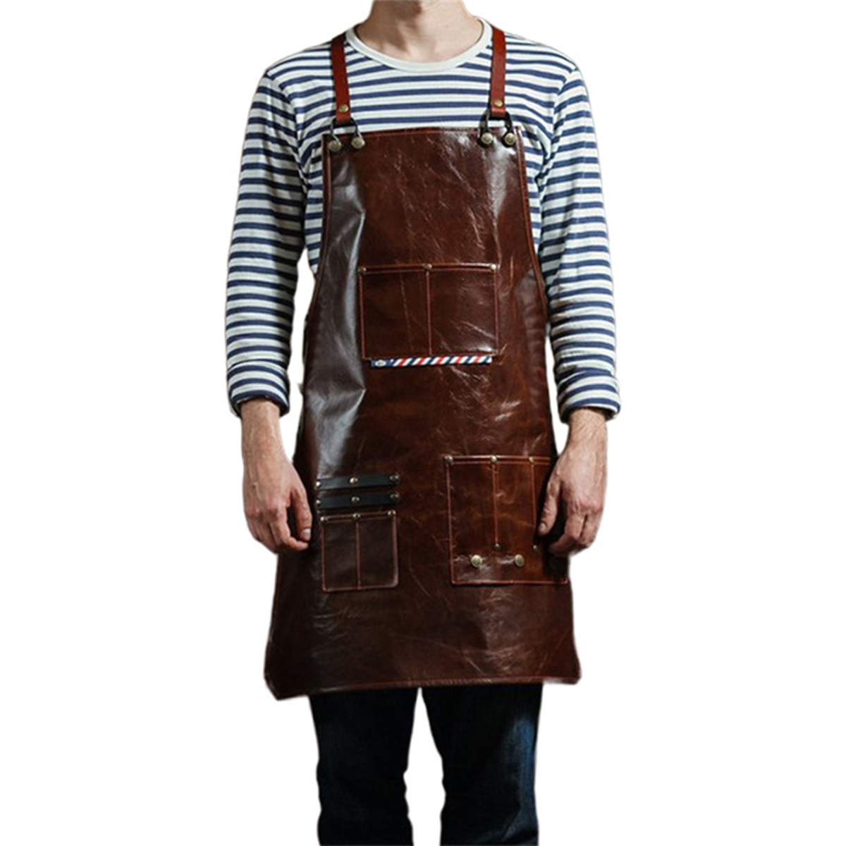 Men's Leather Work Apron with  - Leather Work Organiser ulasan dan harga