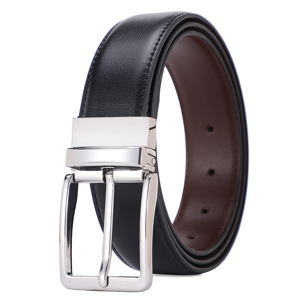 Reversible Pin Buckle Men's Be - Leather Work Jeans ulasan dan harga