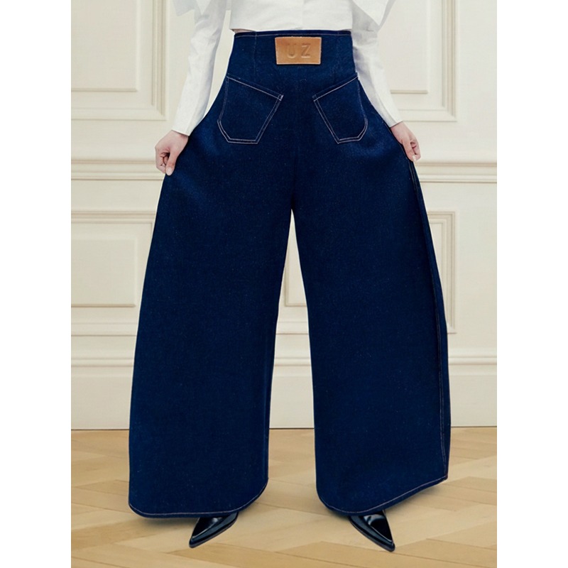 Tinaa Vintage Blue Women's Jea - Leather Work Jeans ulasan dan harga