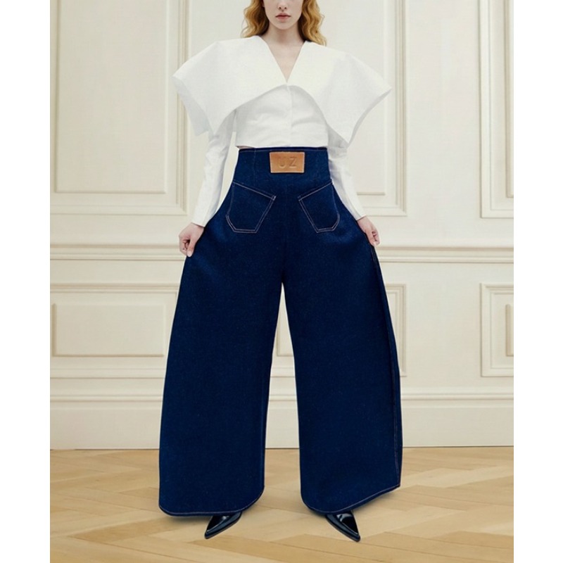 Tinaa Vintage Blue Women's Jea - Leather Work Jeans ulasan dan harga