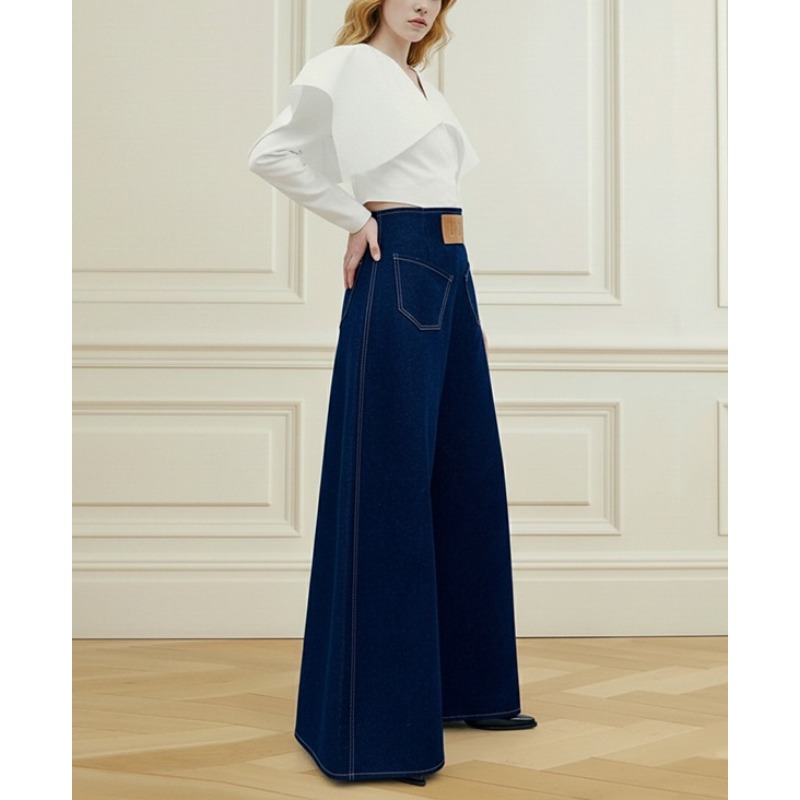 Tinaa Vintage Blue Women's Jea - Leather Work Jeans ulasan dan harga