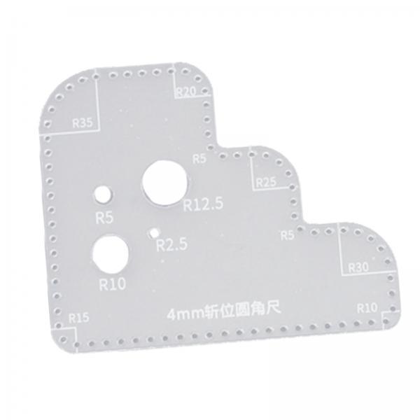 Clear Acrylic Circle Ruler Tem - Leatherworking Guide ulasan dan harga