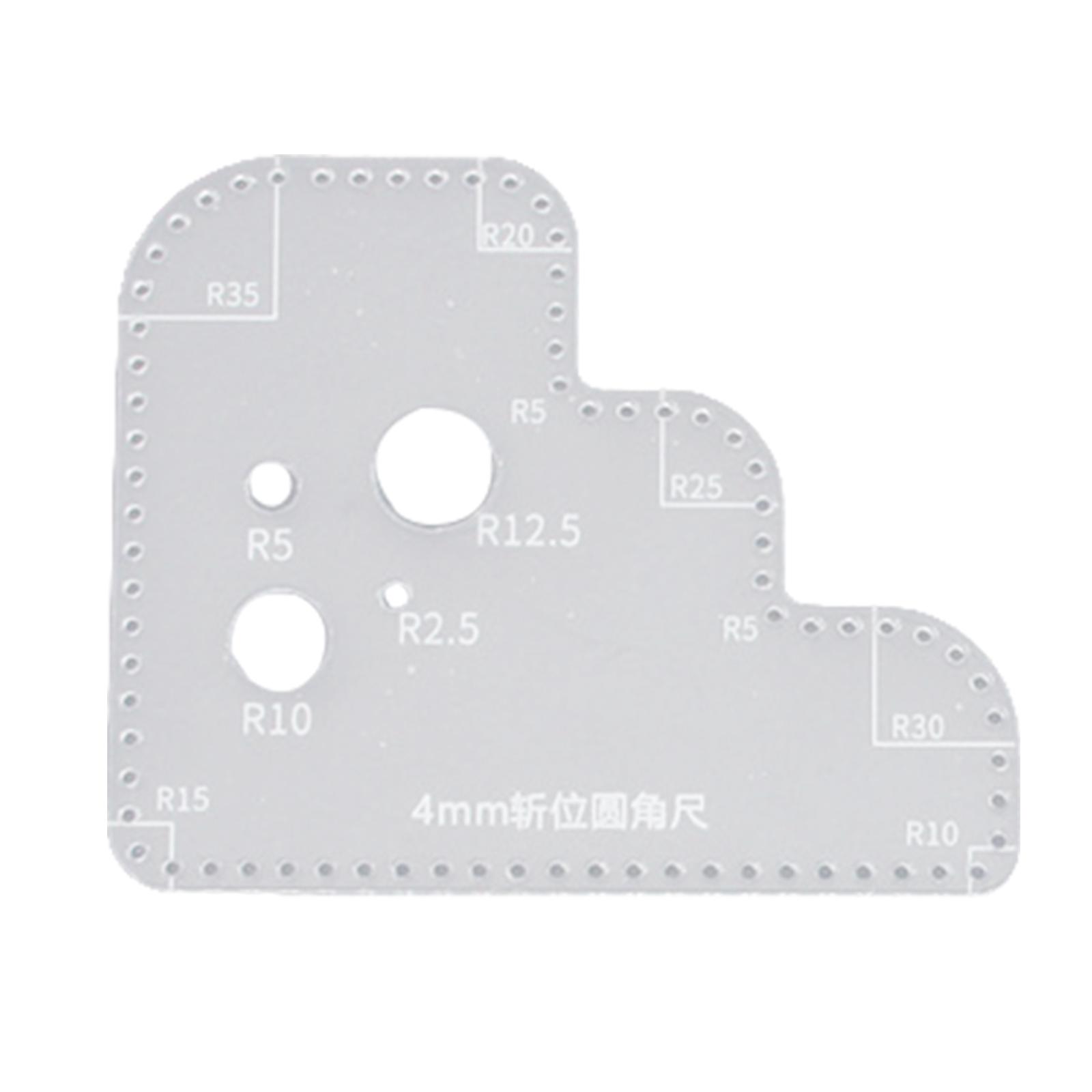 Clear Acrylic Circle Ruler Tem - Leatherworking Guide ulasan dan harga