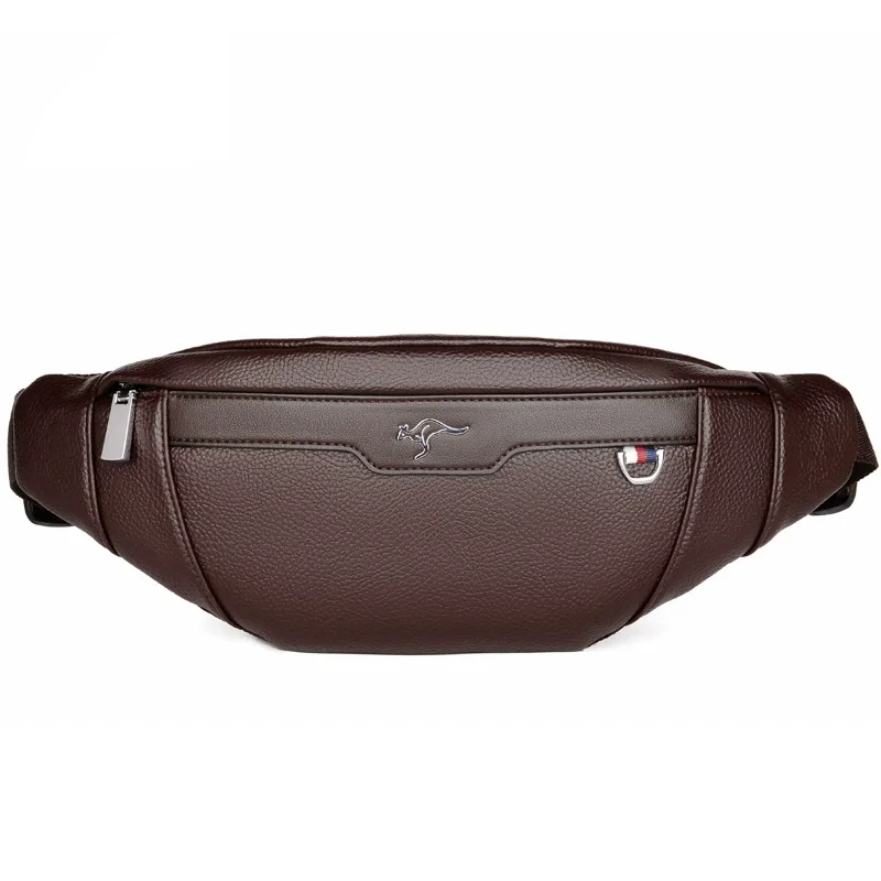 Business Leather Waist Bag Mul - Leather Work Bag Men ulasan dan harga