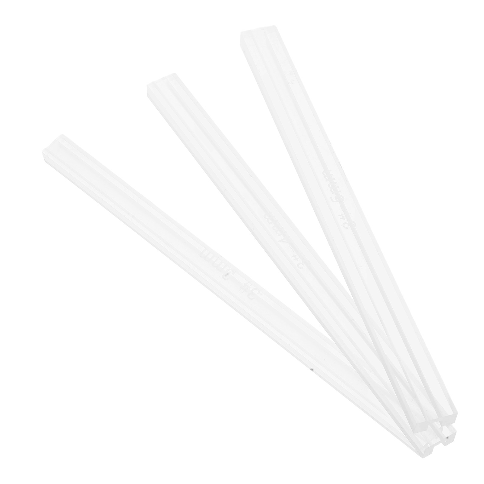 3Pcs Zipper Bonding Ruler Acry - Leatherworking Guide ulasan dan harga