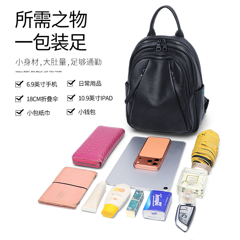 Large Capacity Leather Backpac - Leather Work Rucksack ulasan dan harga