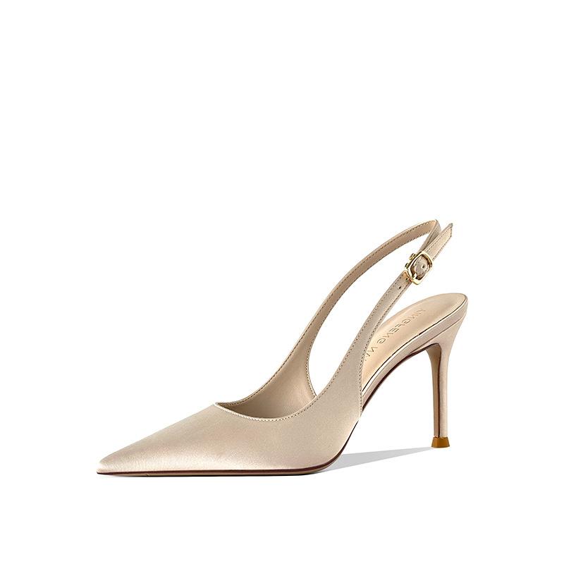 2026 Summer New Pointed Head S - Leather Work Heels ulasan dan harga