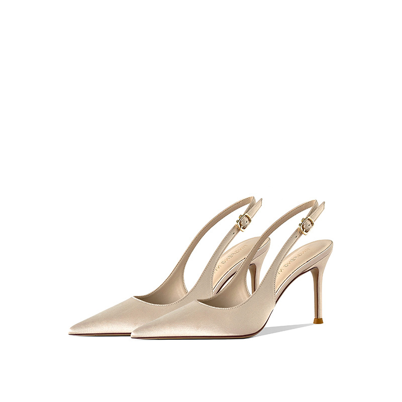 2026 Summer New Pointed Head S - Leather Work Heels ulasan dan harga