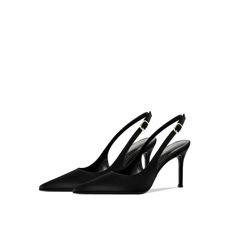 2026 Summer New Pointed Head S - Leather Work Heels ulasan dan harga