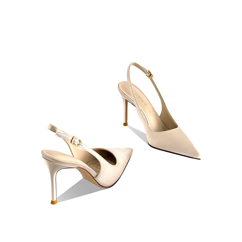 2026 Summer New Pointed Head S - Leather Work Heels ulasan dan harga