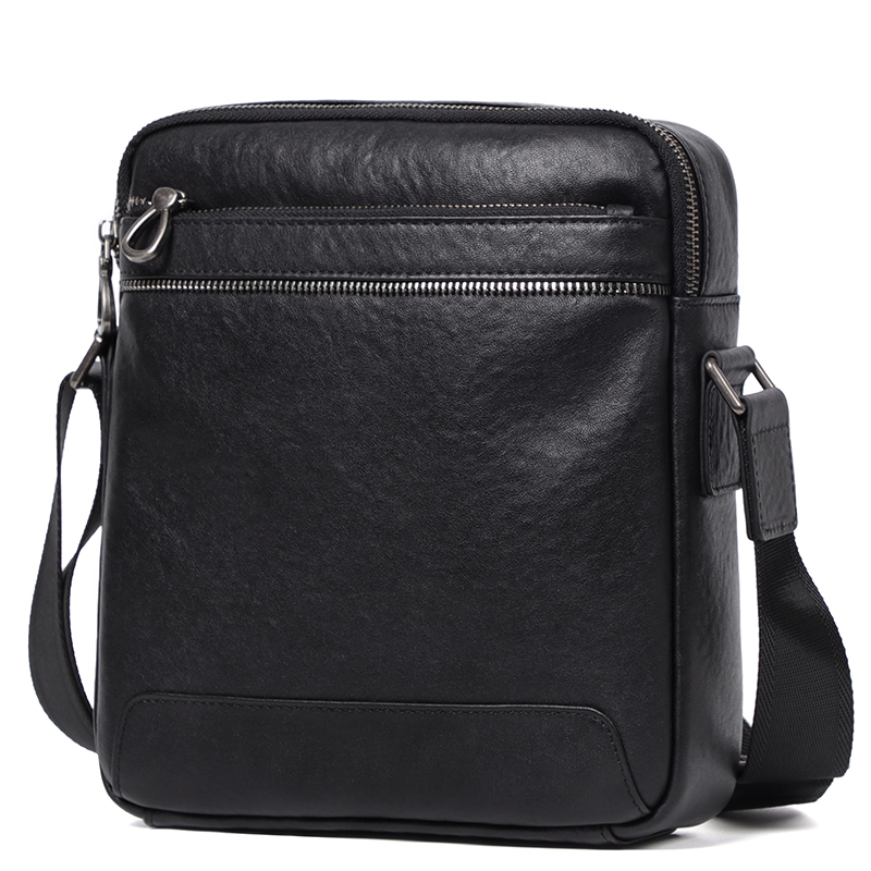 Genuine Leather Men Crossbody  - Leather Work Bag Men ulasan dan harga