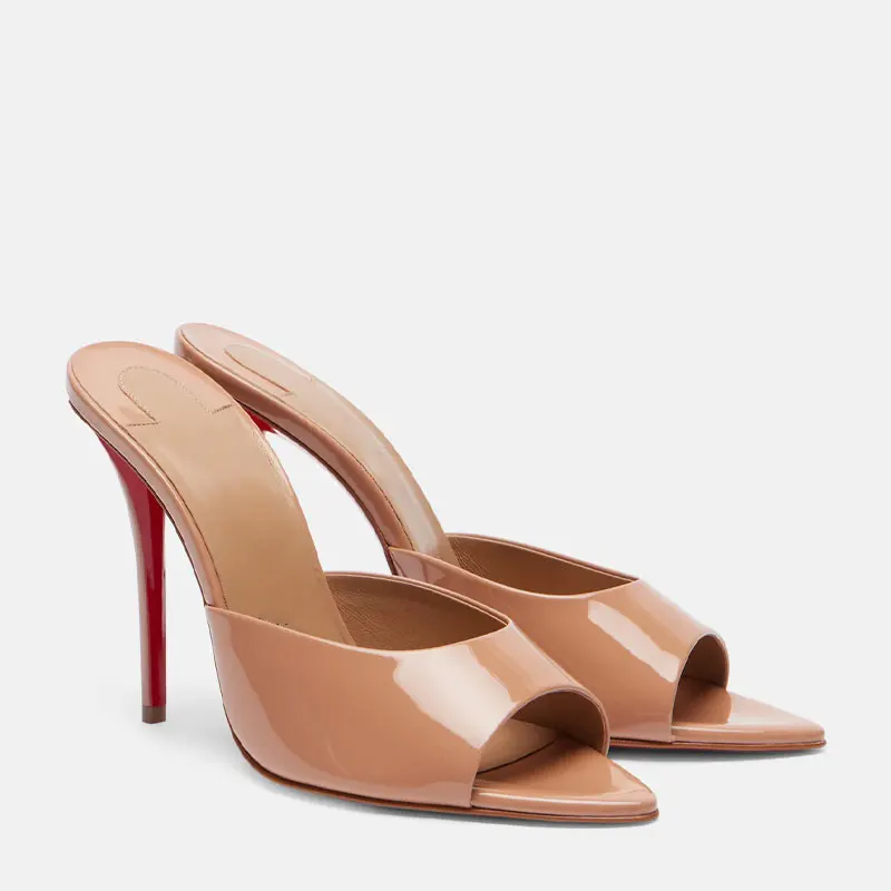 Shoes for Women New Pointed Op - Leather Work Heels ulasan dan harga