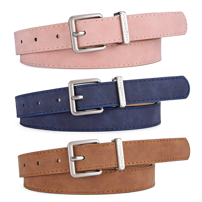 Women's Belt Fashion Pin Buckl - Leather Work Jeans ulasan dan harga