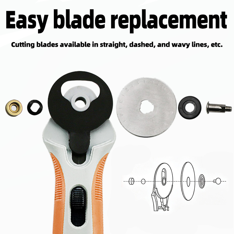 45mm Rotary Cutter, Fabric Cut - Leatherwork Roller ulasan dan harga
