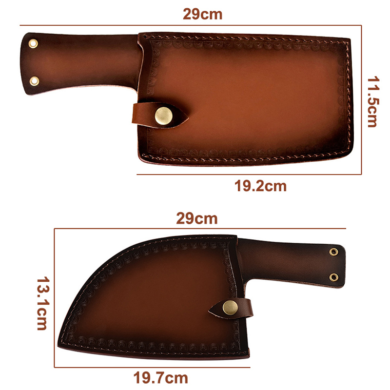 Kitchen Chef Cleaver Chopping  - Leatherwork Roller ulasan dan harga