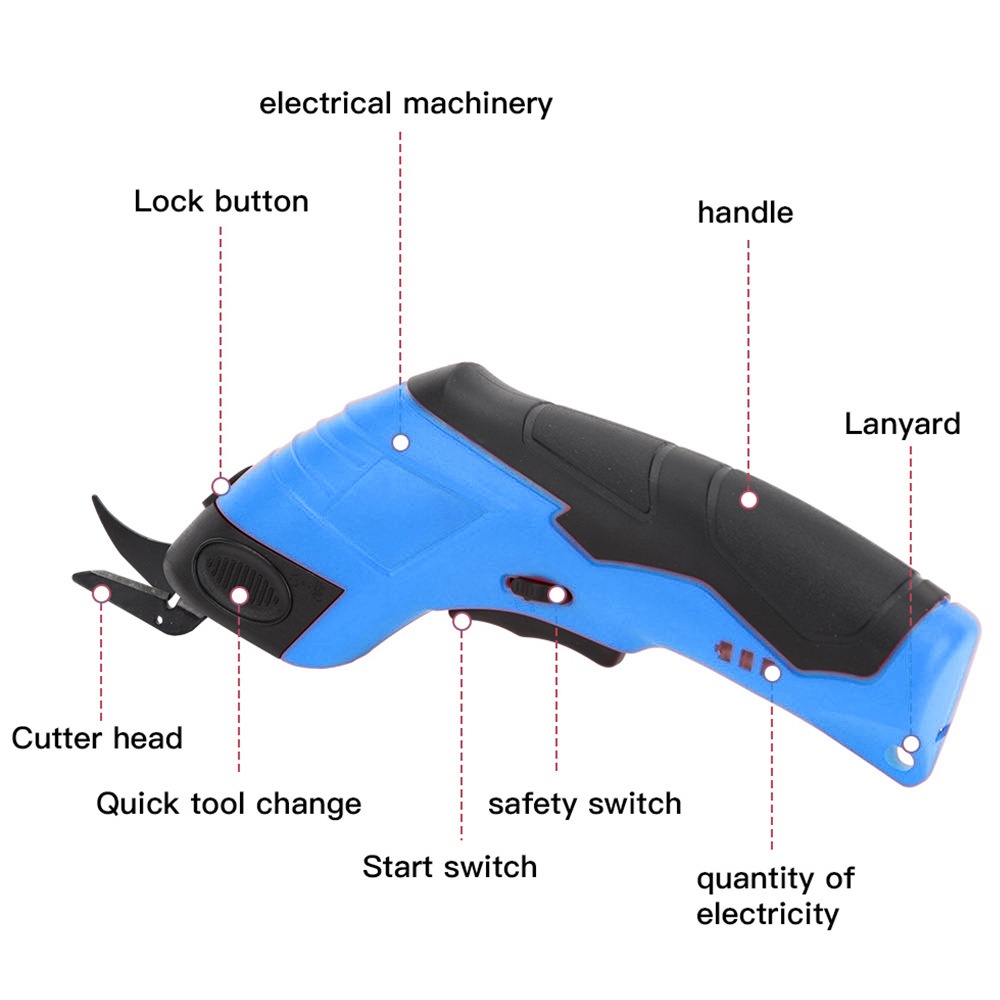 3.6V Electric Scissors Fabric  - Leatherwork Machine ulasan dan harga