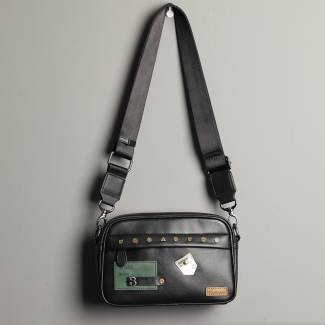 Street Trendy Shoulder Bag for - Leather Work Bag Men ulasan dan harga