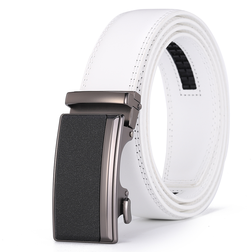 Luxury White Golf Belt for Men - Leather Work Jeans ulasan dan harga