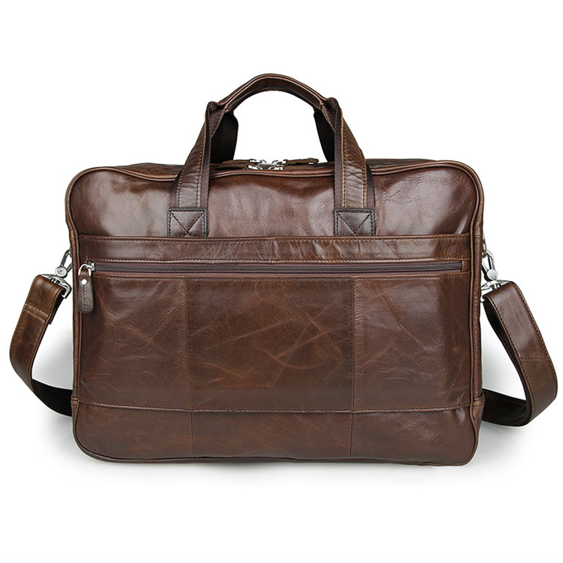 LACHIOUR Genuine Leather Men B - Leather Work Bag Men ulasan dan harga
