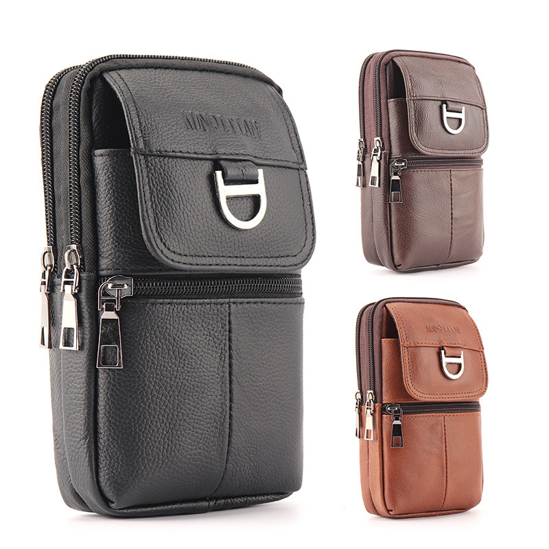 Men's Leather Waist Bag - Larg - Leather Work Bag Men ulasan dan harga