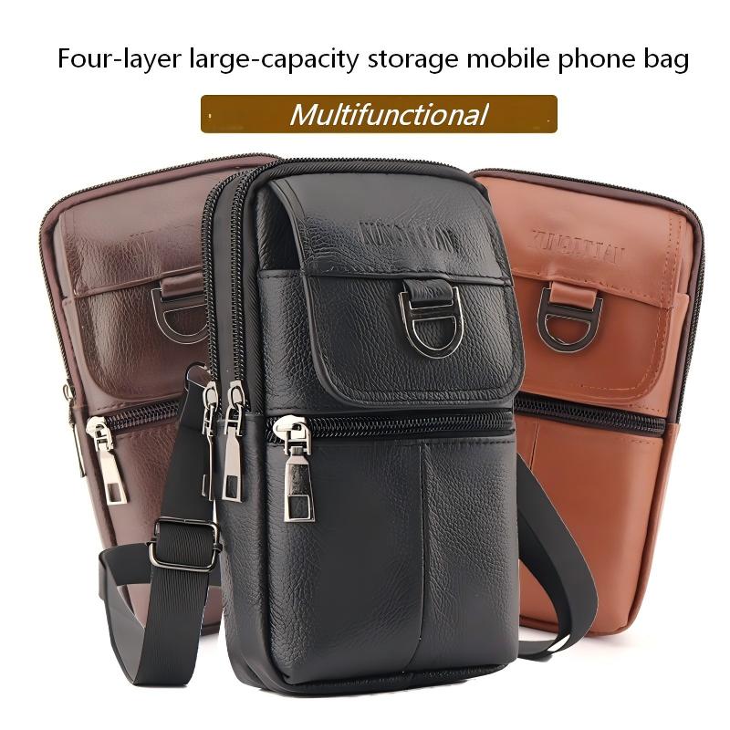 Men's Leather Waist Bag - Larg - Leather Work Bag Men ulasan dan harga