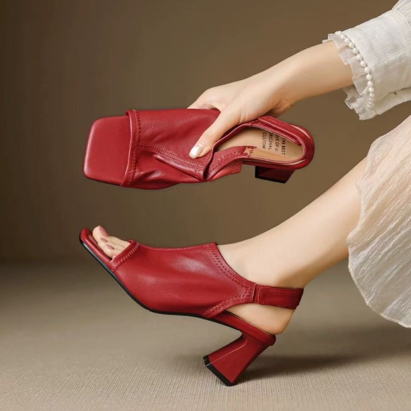 French Style Ultra Soft Leathe - Leather Work Heels ulasan dan harga
