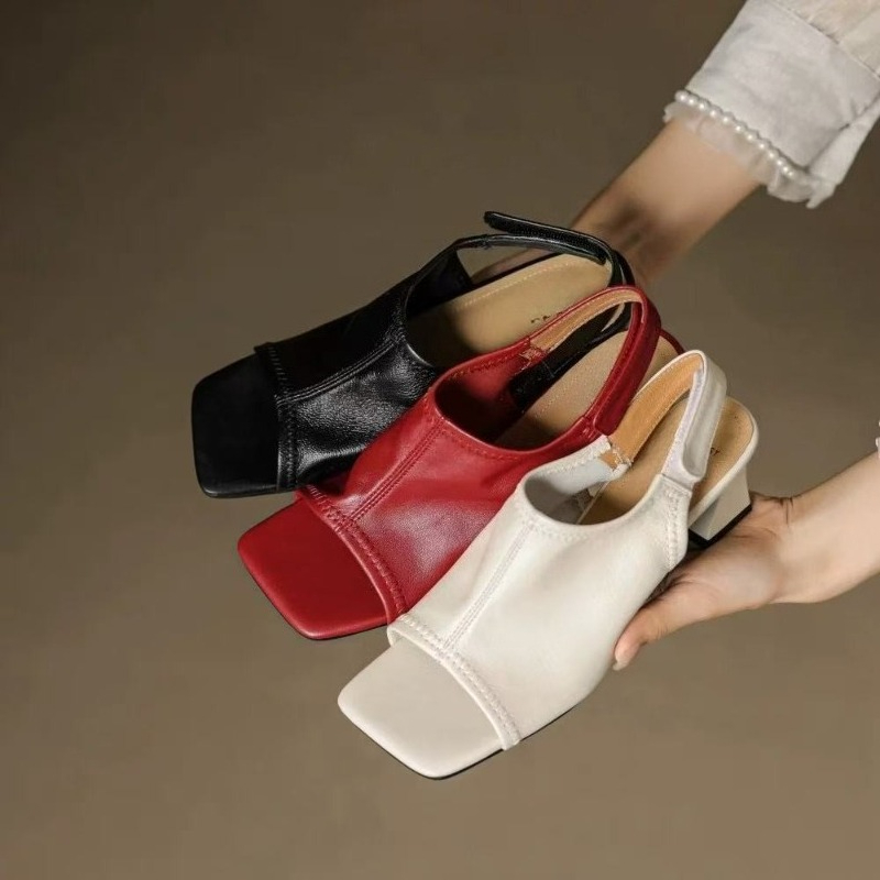 French Style Ultra Soft Leathe - Leather Work Heels ulasan dan harga